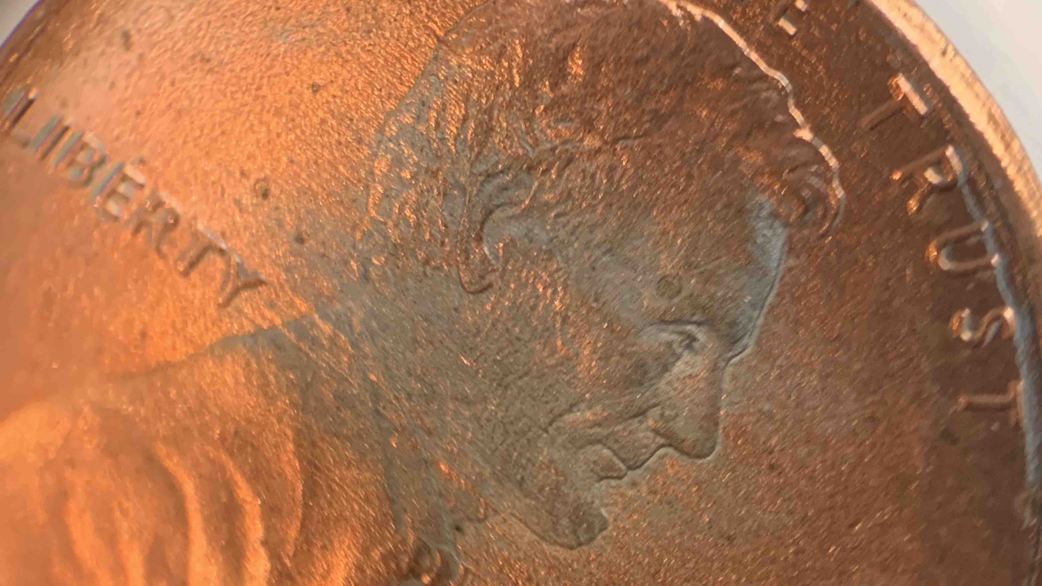 Partial-Plating-Error?-1990-Lincoln-Cent-With-Incomplete-Copper-Plating?